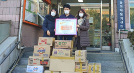 용인대 승리 태권도장, 라면 기부