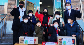 태권십 명지태권도, 사랑의 라면 전달