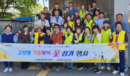 고양동, 가을맞이 꽃 심어
