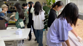 덕양중 학생들, 마을 어르신들 식사봉사