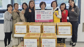 한뫼초 학부모회,  일산1동에 라면 기부