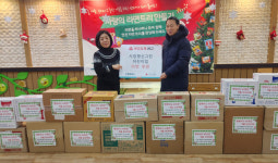 시립행신그린어린이집,  행신2동에 라면 후원