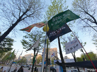 남 일이 아니니까 택시 고공농성 곁에 선 시민들