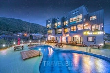 겨울여행, 야외 바비큐 가능한 남해 풀빌라펜션에서