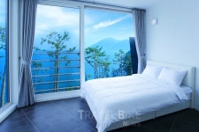 가을바다와 함께 남도여행, 바다가 보이는 남해펜션에서