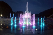 내장산 워터파크 내 바닥분수, 내달 1일 본격 가동