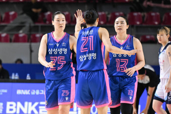 '배혜윤 24득점 6어시스트 활약' 삼성생명, 신한은행 꺾고 2연패 탈출