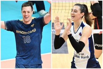 우리카드 마테이·IBK기업은행 아베크롬비, V리그 3라운드 MVP 선정