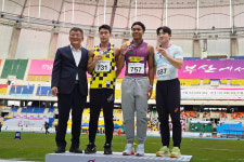 예천군청 나마디 조엘 진, 전국체전 3관왕 등극