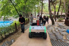 칠곡군, 송정자연휴양림 자율운반로봇 다실어지니 도입