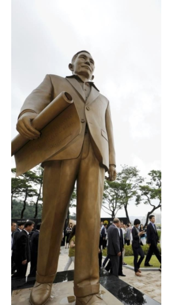 이낙연 지사, '박정희 동상' 불똥