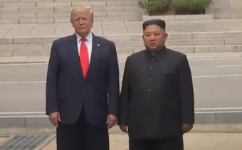 판문점, 김정은 위원장-트럼프 대통령, 북미 정상회동