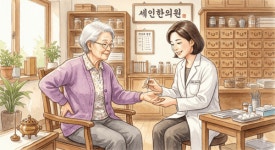 허리가 아픈데 왜 손에 침을 놓을까?