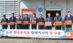 순천 완숙토마토 말레이시아 첫 수출