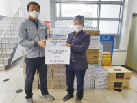 천안시 후계낙농인회, 코로나19 극복 지원물품 전달