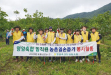 영암축협, 농촌일손돕기 구슬땀
