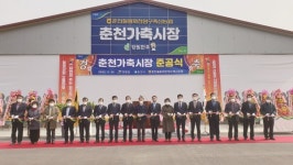 춘천철원화천양구축협, 춘천가축시장 현대화시설 준공식 개최