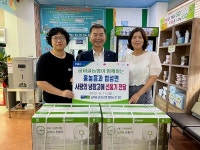 굴비골농협, 홍농읍·법성면 사랑의 냉장고에 선풍기 전달