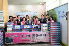 서울 관악농협 여성조직, 화성 송산농협 포도 공동구매