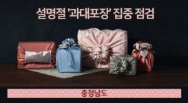 충남도, 설명절 과대포장 집중 점검