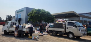 함덕농협, 영농폐기물 집중 수거 캠페인 진행