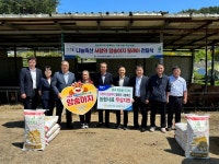 속초양양축협과 농협강원본부, (사)나눔축산운동본부 강원도지부와 함께 나눔축산 사랑의 암송아지 릴레이 전달 행사 실시