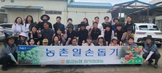 경남 양산 물금농협 임직원, 영농철 농촌 일손돕기 펼쳐