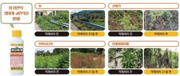 경농, 칡덩굴 등 방제에 하늘아래 미탁제 추천