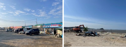 인천 중구, 용유해변 무허가 건축물 철거 들어가