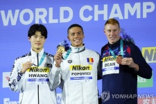 황선우, 세계선수권 자유형 200ｍ 은메달... 자유형 200ｍ서 15년 만의 메달