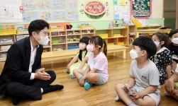 김대중 전남교육감, 지역 초등돌봄교실 찾아 현장 소통
