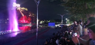 [포토]화순 개미산 전망대와 화순천 꽃강길 음악분수대 최고 명소