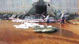 오리온엔지니어드카본즈, 기름 유출 사과문 발표