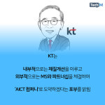 [카드뉴스] 'AICT 컴퍼니'로 도약하는 KT.. 사업 리디자인과 MS 협력 적극 추진한다