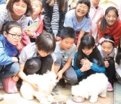 멍멍! 강아지 입학식 대전선암초에서 열려 ‘동물매개수업’