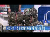 대전 오정·노은 농수산물도매시장 1월 1일~2일 휴업
