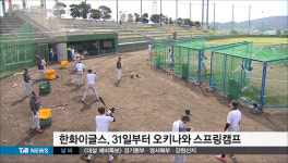 한화이글스, 31일부터 오키나와 스프링캠프