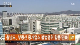 충남도, 부동산 중개업소 합동 지도,단속반 운영