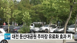 대전 둔산대공원 주차장 유료화 효과 커