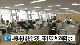 세종시청 별관만 5곳.. 작게 지어져 오히려 낭비