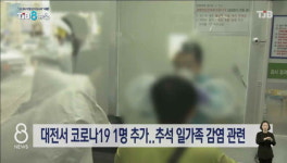 대전서 코로나19 1명 추가..추석 일가족 감염 관련