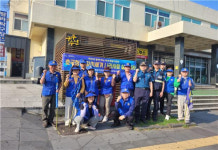 오라지구대, 제주버스터미널에서 교통사고 예방 캠페인