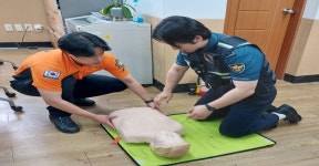 오라지구대, 오라119센터 초청 심폐소생술 등 교육