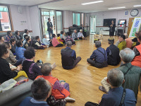 대한노인회 제주시지회,  삼양동 관내 경로당 순회교육 실시