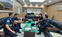 제주 서부경찰서 하귀파출소 추석절 범죄 예방 설명
