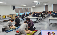 제주소방서 직할여성의용소방대, 장애인활동지원센터 심폐소생술 교육 실시