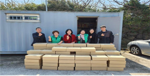 제주시 조천읍, 조천읍부녀회에 분말죽 100박스 기증