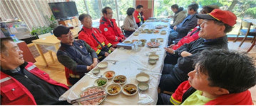 조천읍, 산불진화대원 격려 위한 간담회 개최