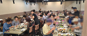 제주시 용담2동 월성마을 어르신 식사 대접