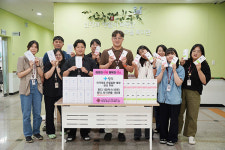 ㈜링티, 동부종합사회복지관에 취약계층 온열질환 예방 위한 제품 후원